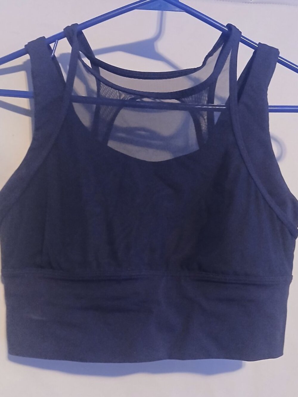 Lululemon Energy Sports Bra Black Strappy Criss-Cross Back Size 8